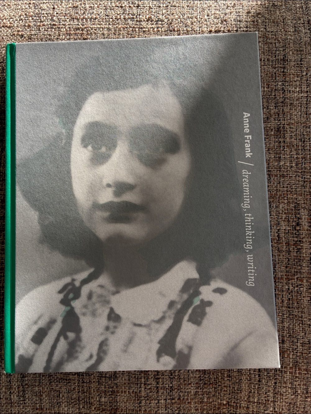 Anne Frank Hardcover Journal - Gray & Teal Cover